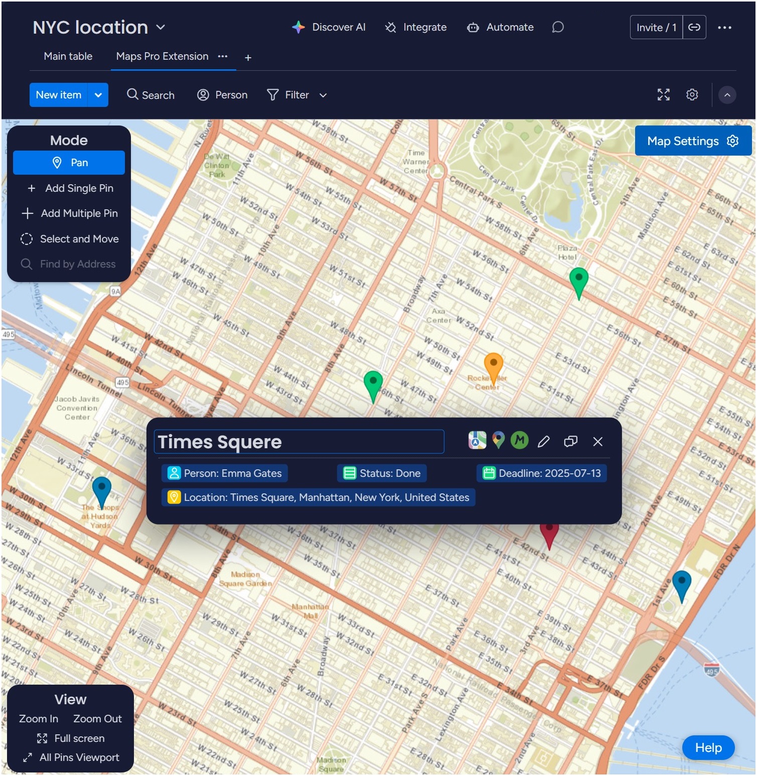 Maps, Locations and Territories
